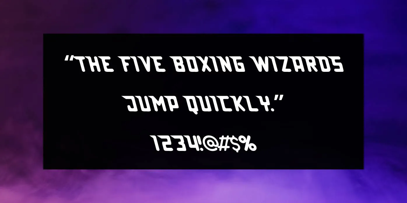 Lazerbeam Surprise Font Preview