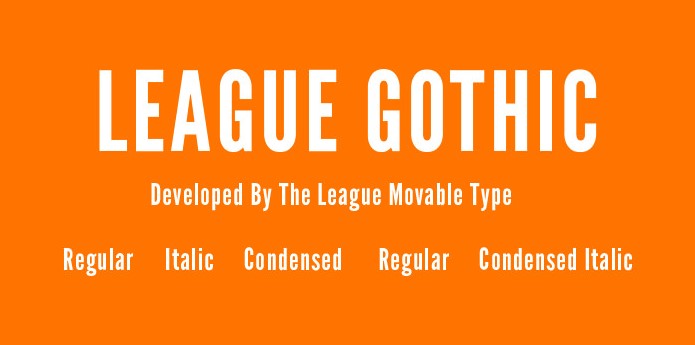 League Gothic Font