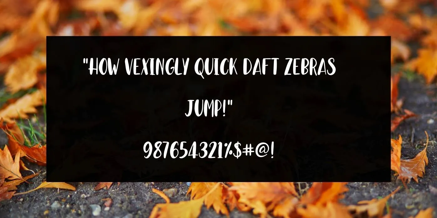 Leaves And Ground Font Preview