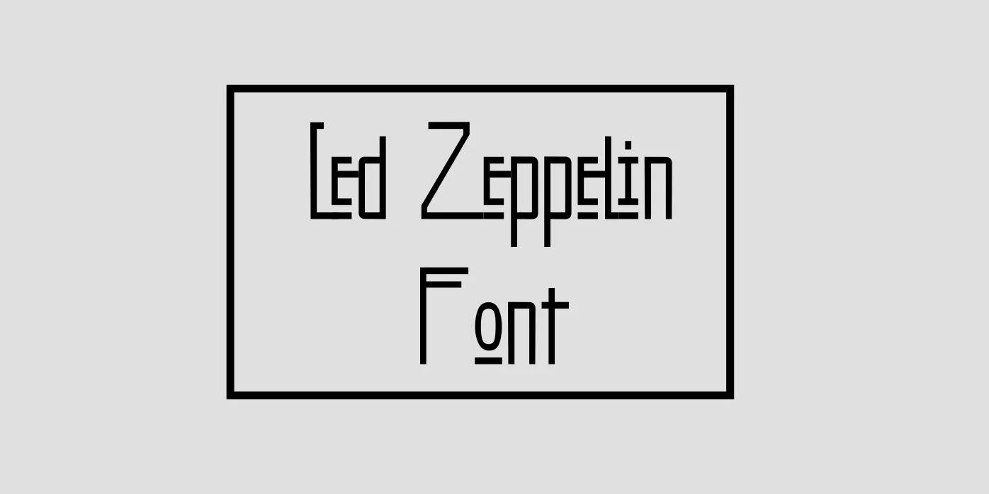 Led Zeppelin Font