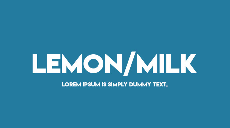 Lemon Milk Font