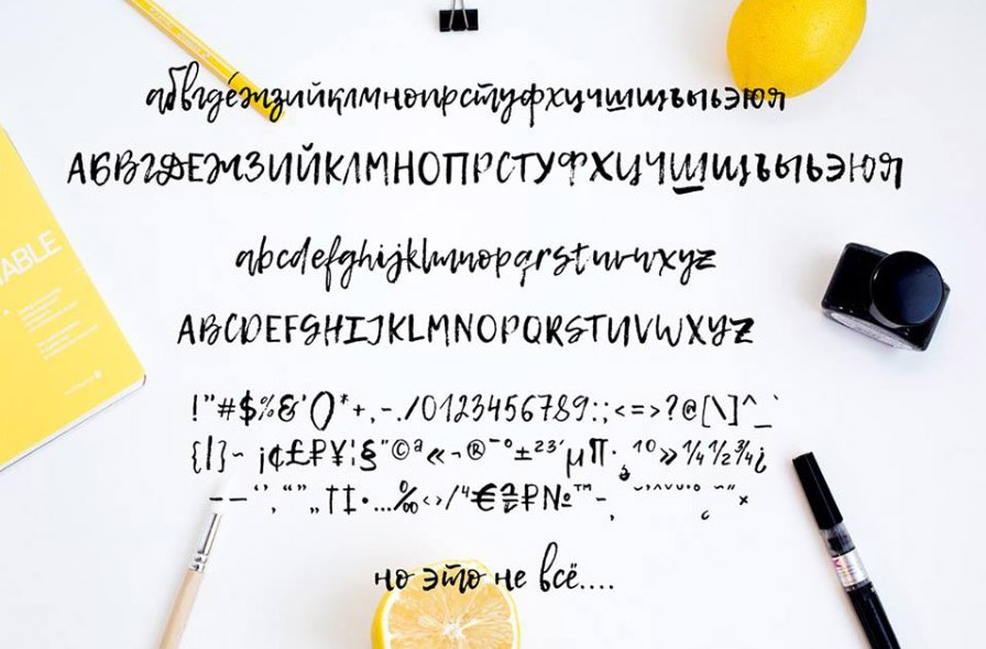 Lemon Tuesday Handwritten Font Preview