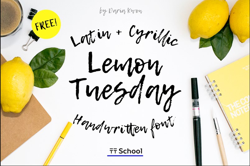 Lemon Tuesday Handwritten Font