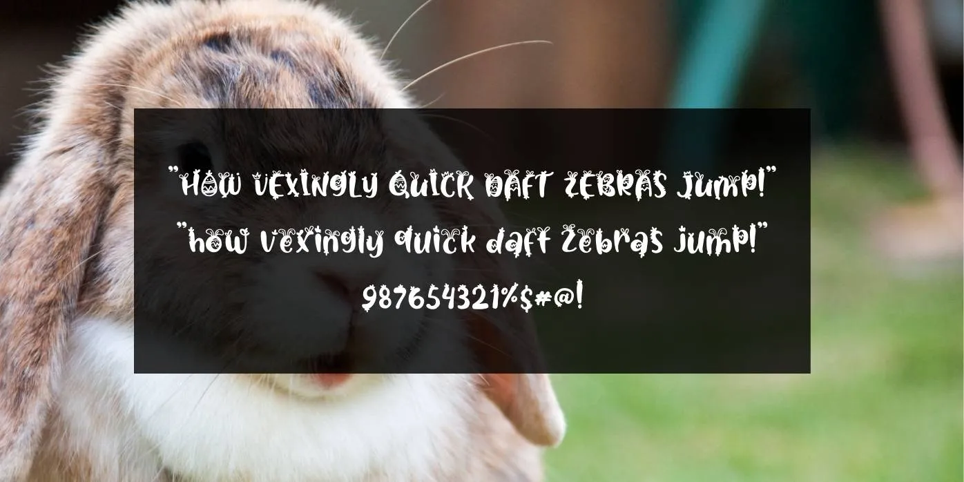 Little Bunny Font Preview