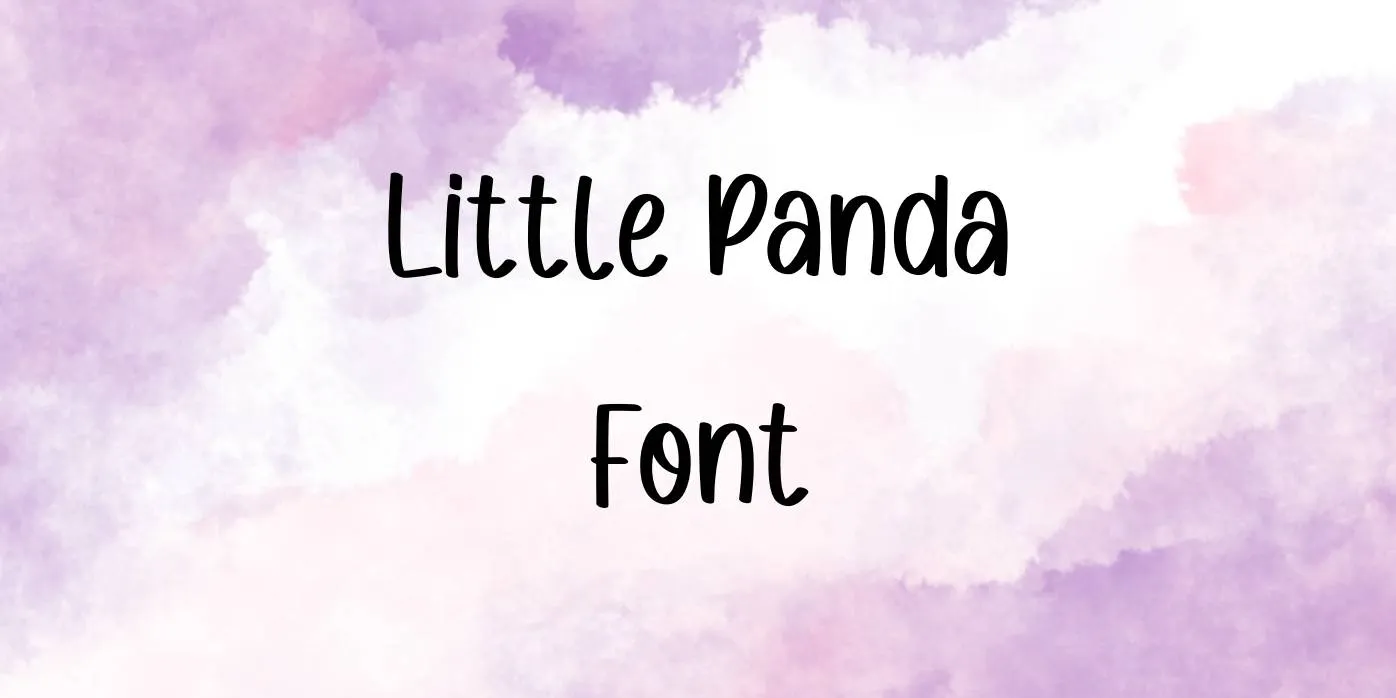 Little Panda Font