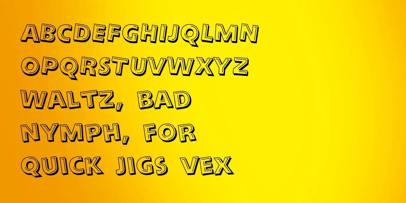 Looney Tunes Font Preview