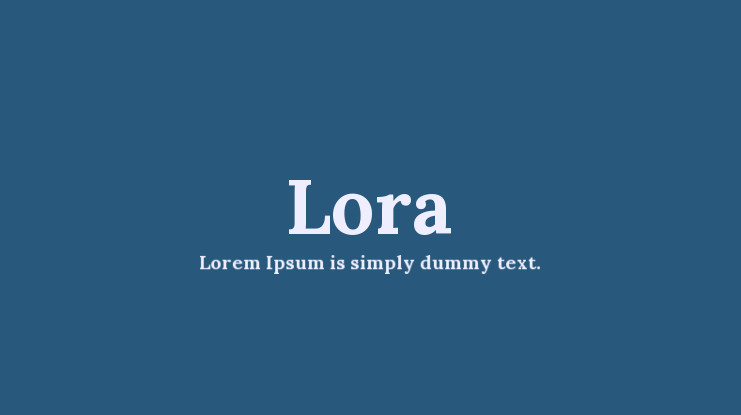 Lora Font