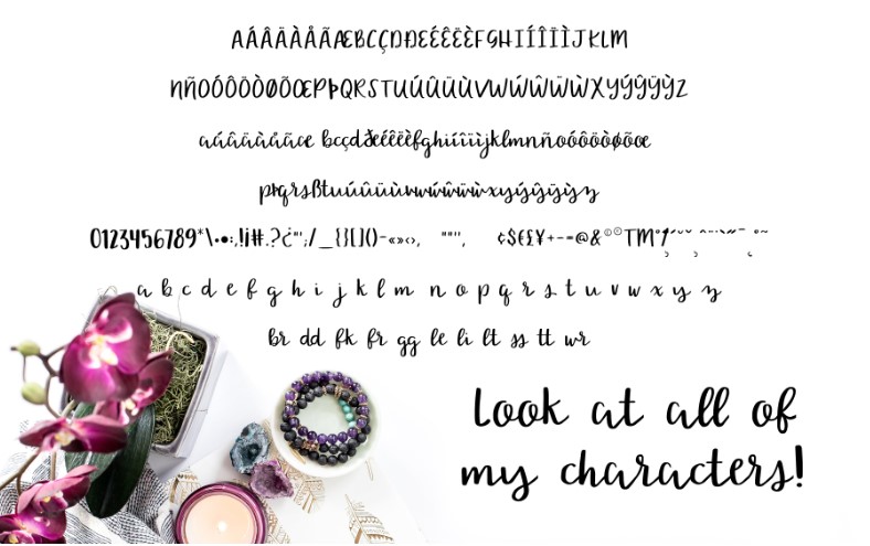Lovely Nirvana Script Font Preview