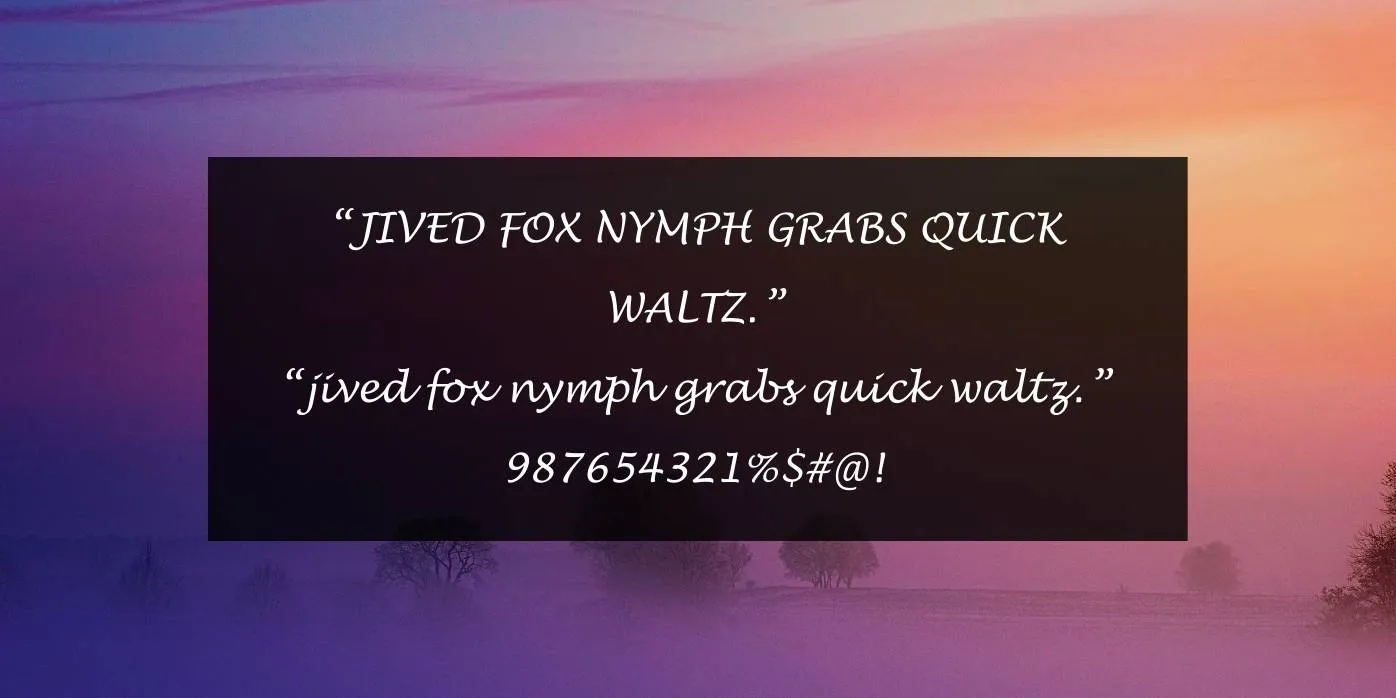 Lucida Handwriting Font Preview