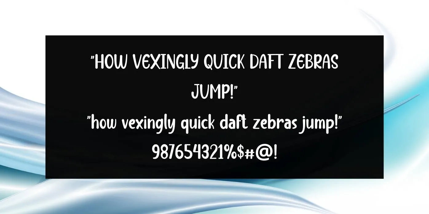 Lucky Boss Font Preview