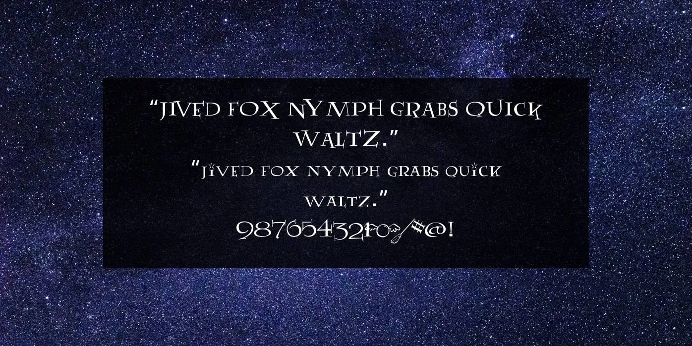 Lumos Font Preview
