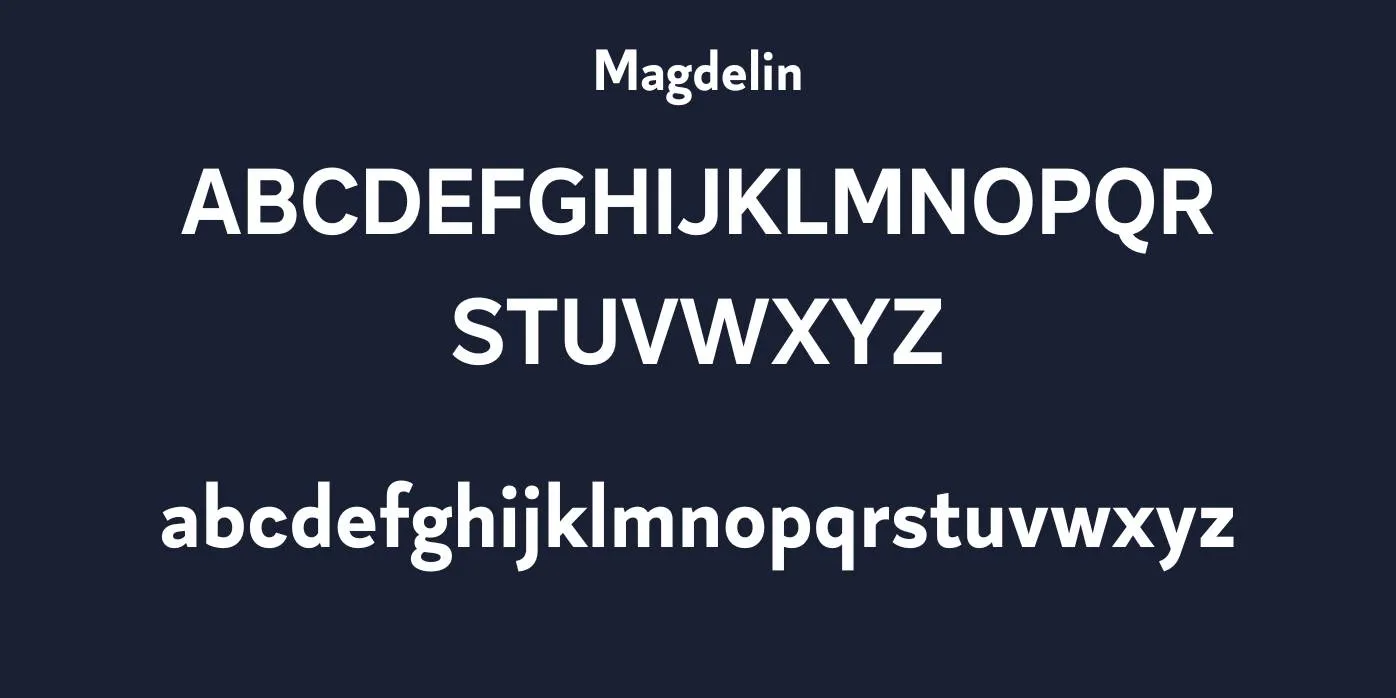 Magdelin Font Preview