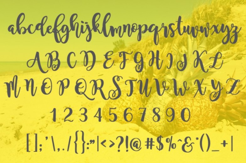 Magnolia Sky Font Preview