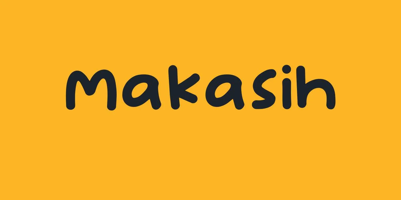 Makasih Font