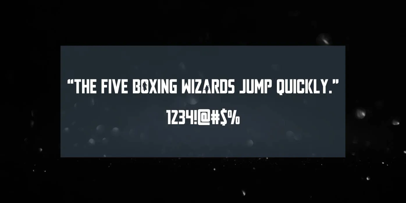 Mandalore Font Preview