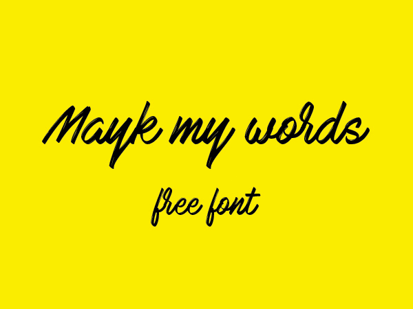 Mark My Words Font Preview