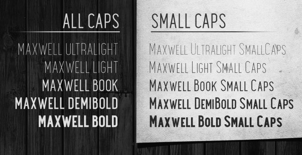 Maxwell Font Preview