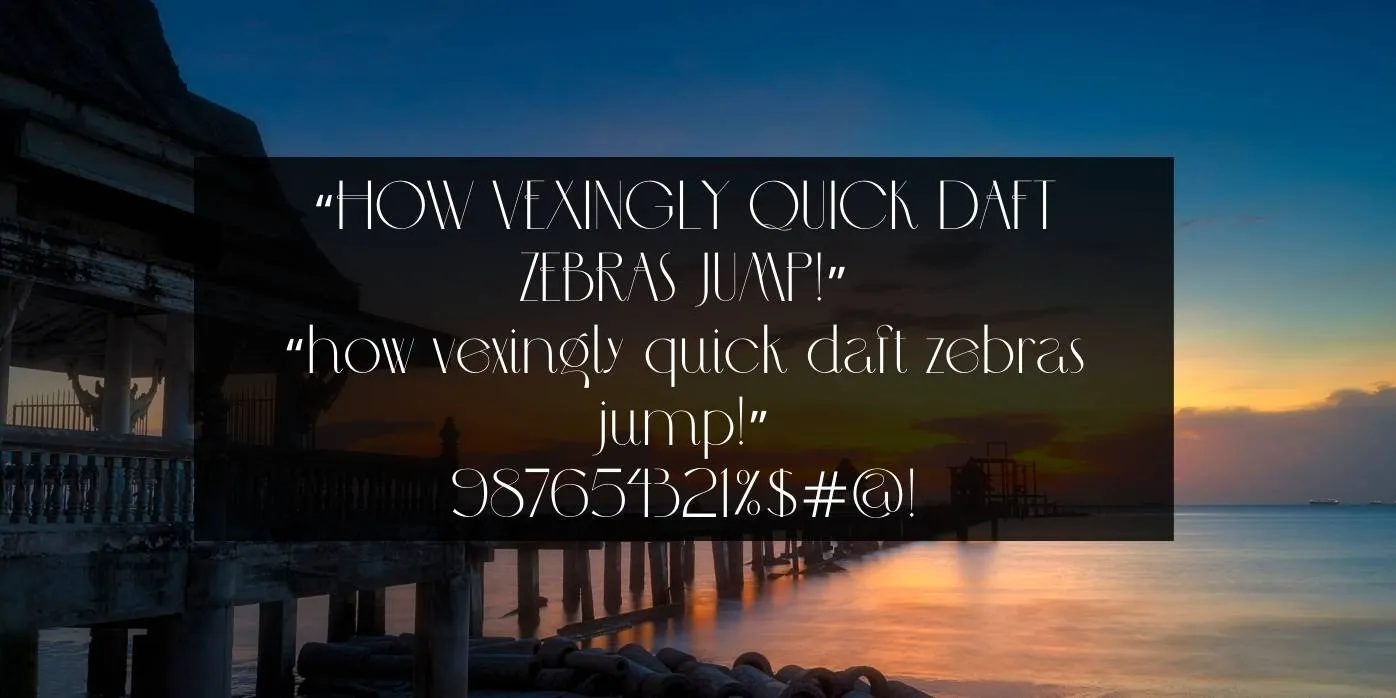 Mclassic Font Preview