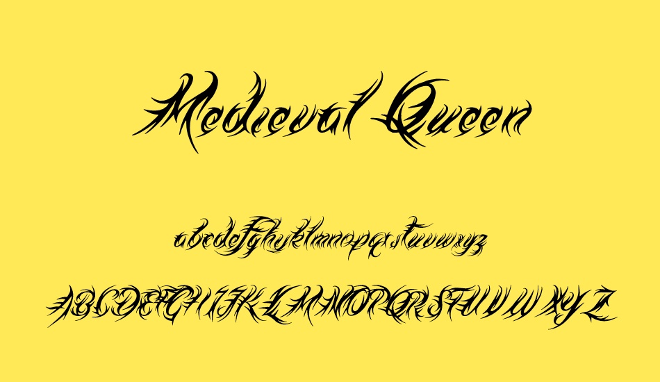 Medieval Queen Font Preview