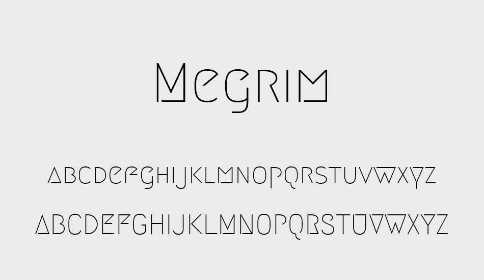 Megrim Font Preview
