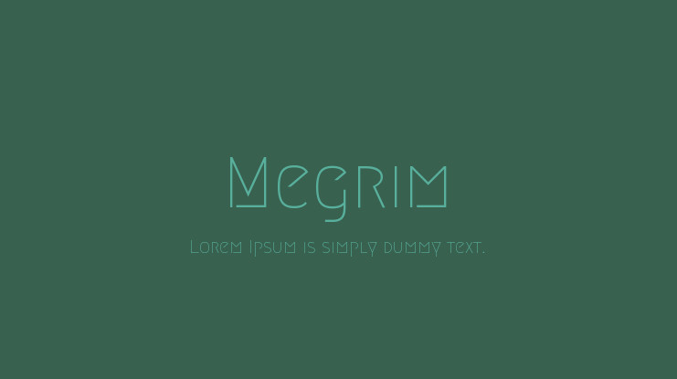 Megrim Font