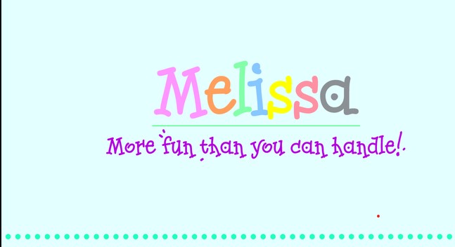Melisa Fun Font Preview