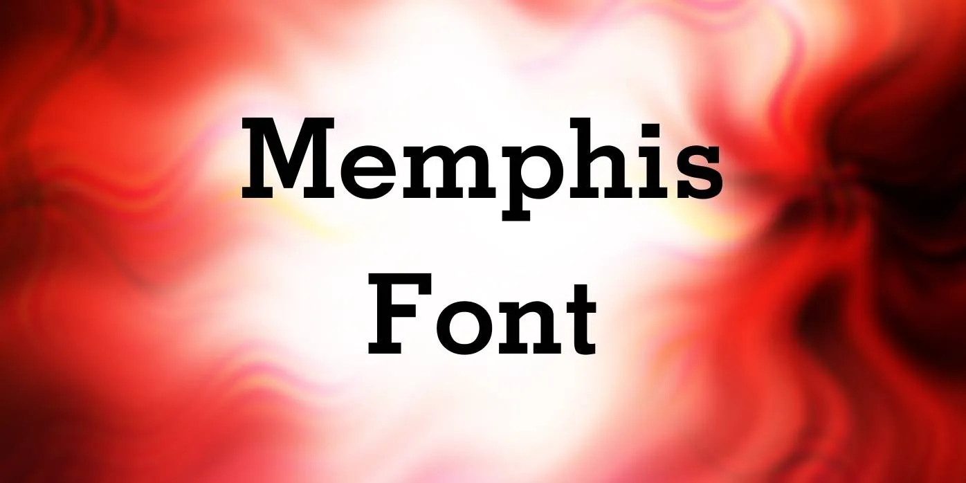 Memphis Font