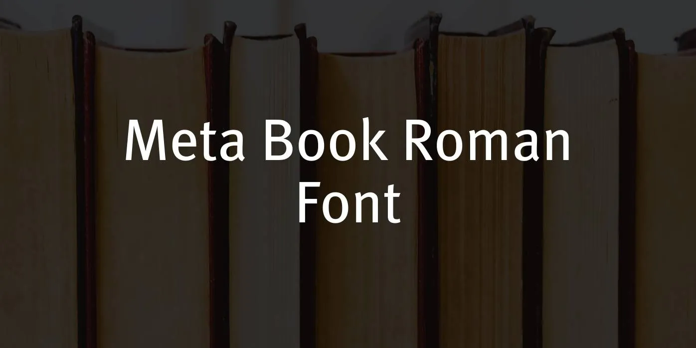 Meta Book Roman Font