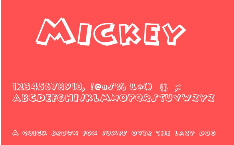 Mickey Font