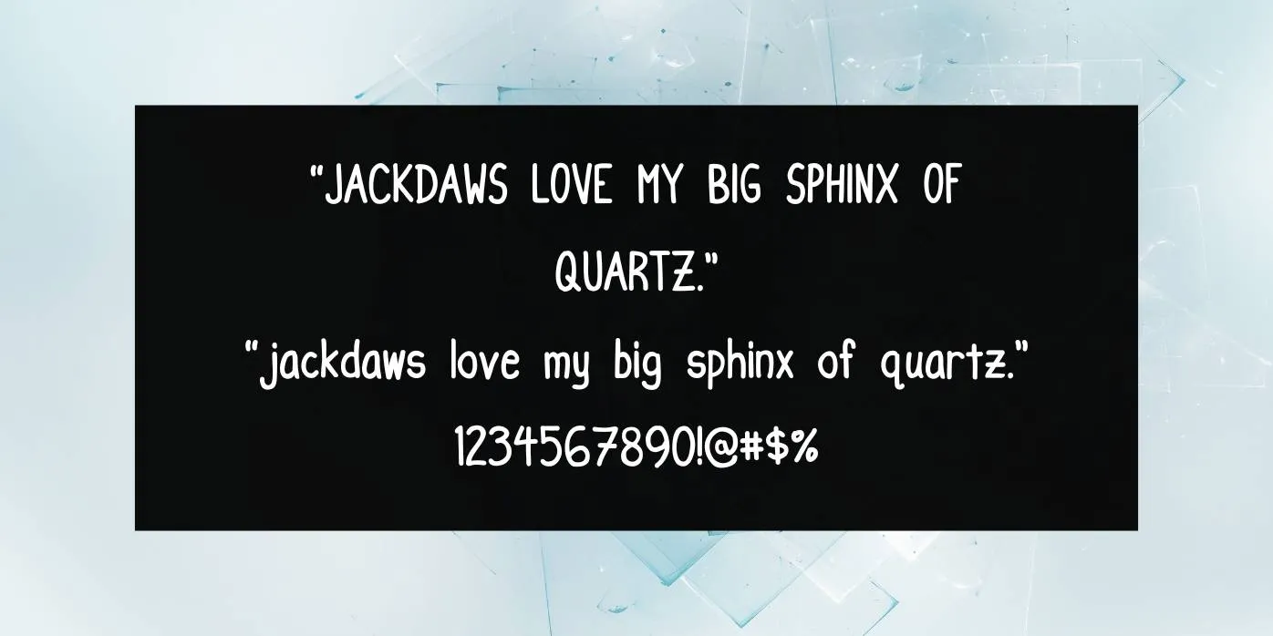 Milk Run Font Preview