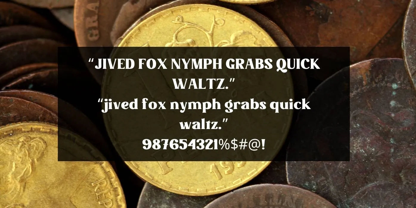 Mintage Font Preview