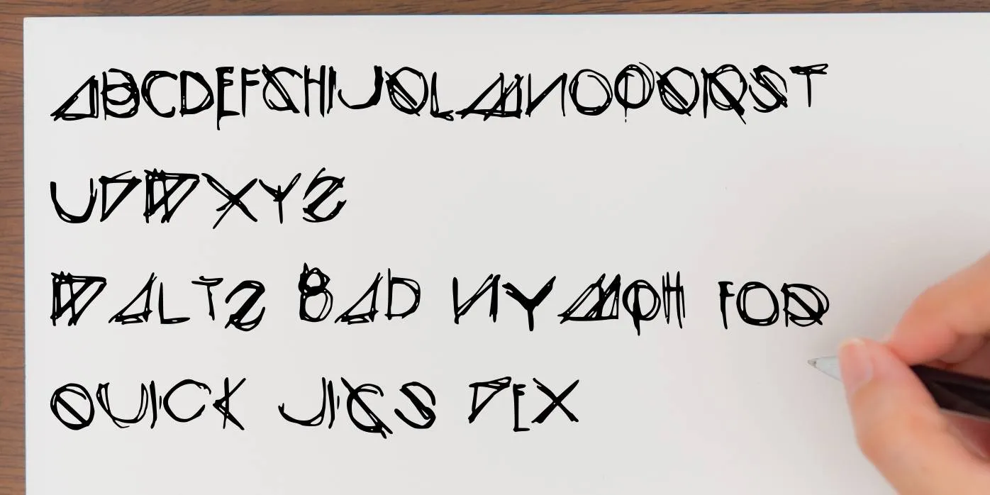 Modern Sketch Font Preview