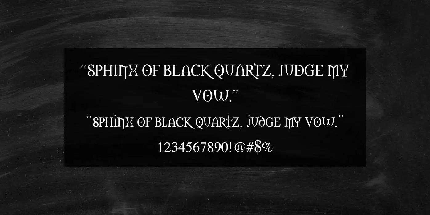 Morpheus Font Preview