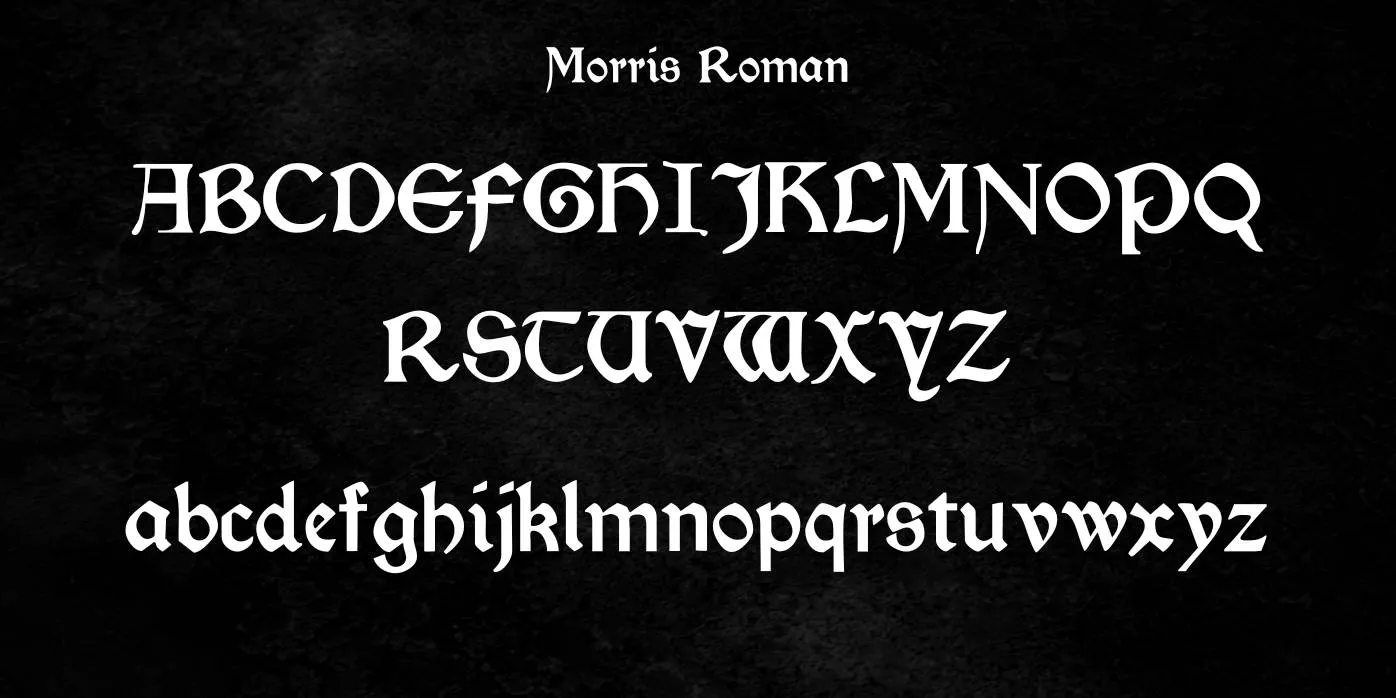 Morris Roman Font Preview