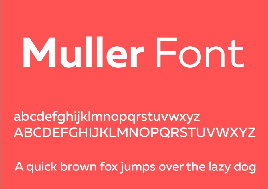 Muller Font Preview