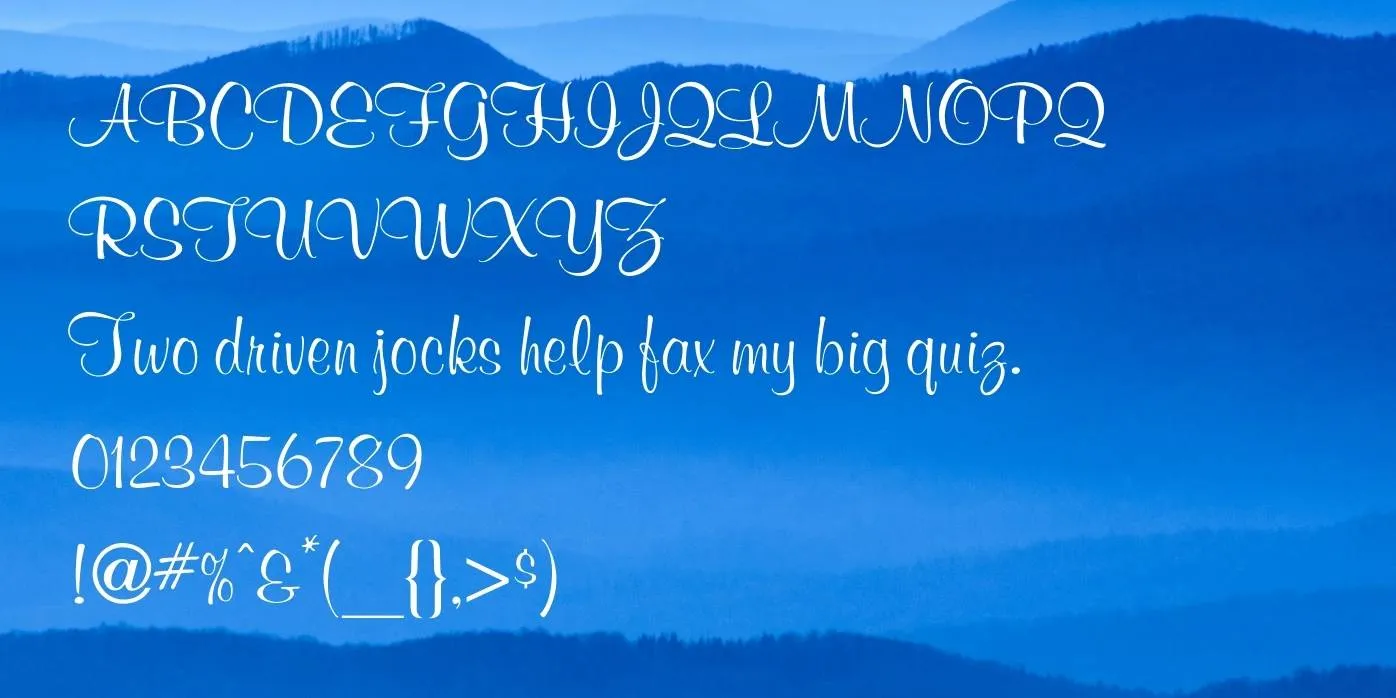 Murray Hill Font Preview