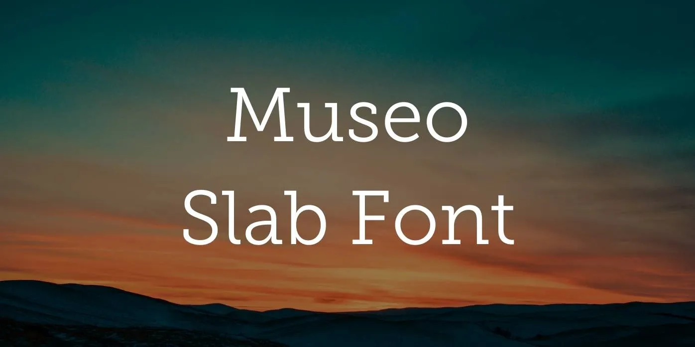 Museo Slab Font