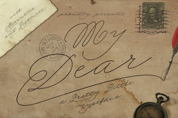 My Dear Script Font