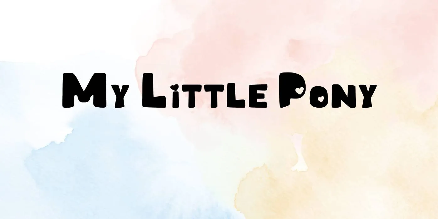 My Little Pony Font