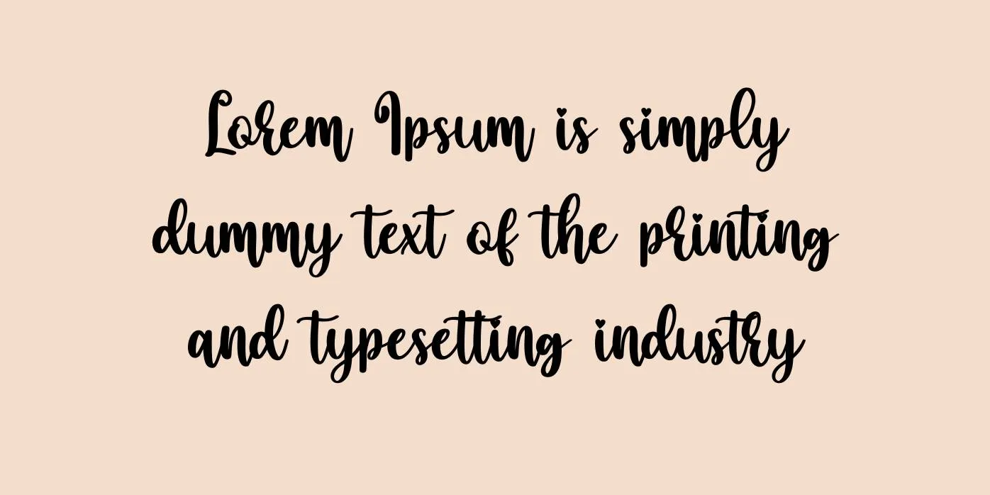 My Love Font Preview