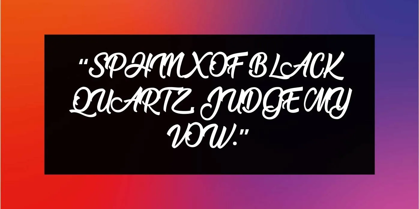 Nature Beauty Font Preview