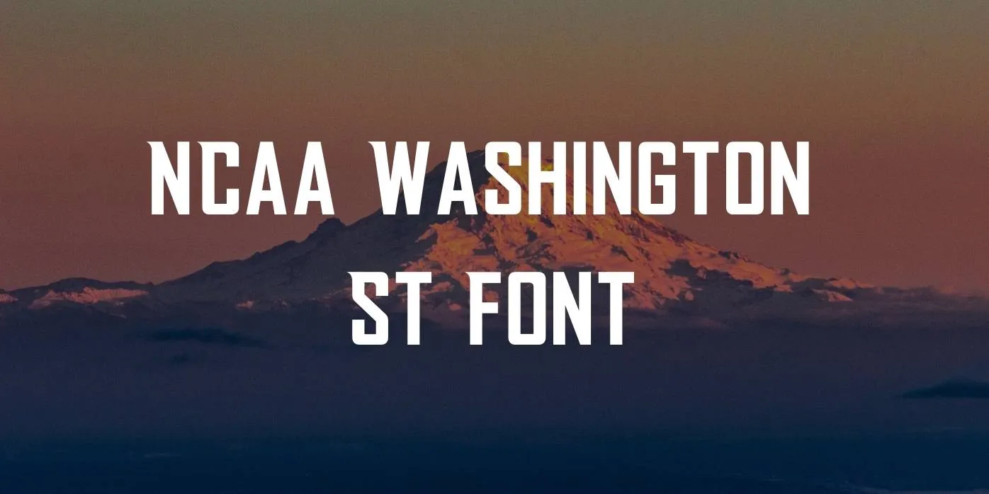 NCAA Washington St Font
