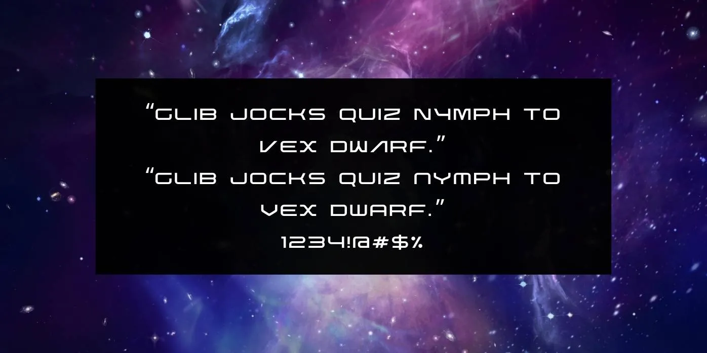 Nebula Font Preview