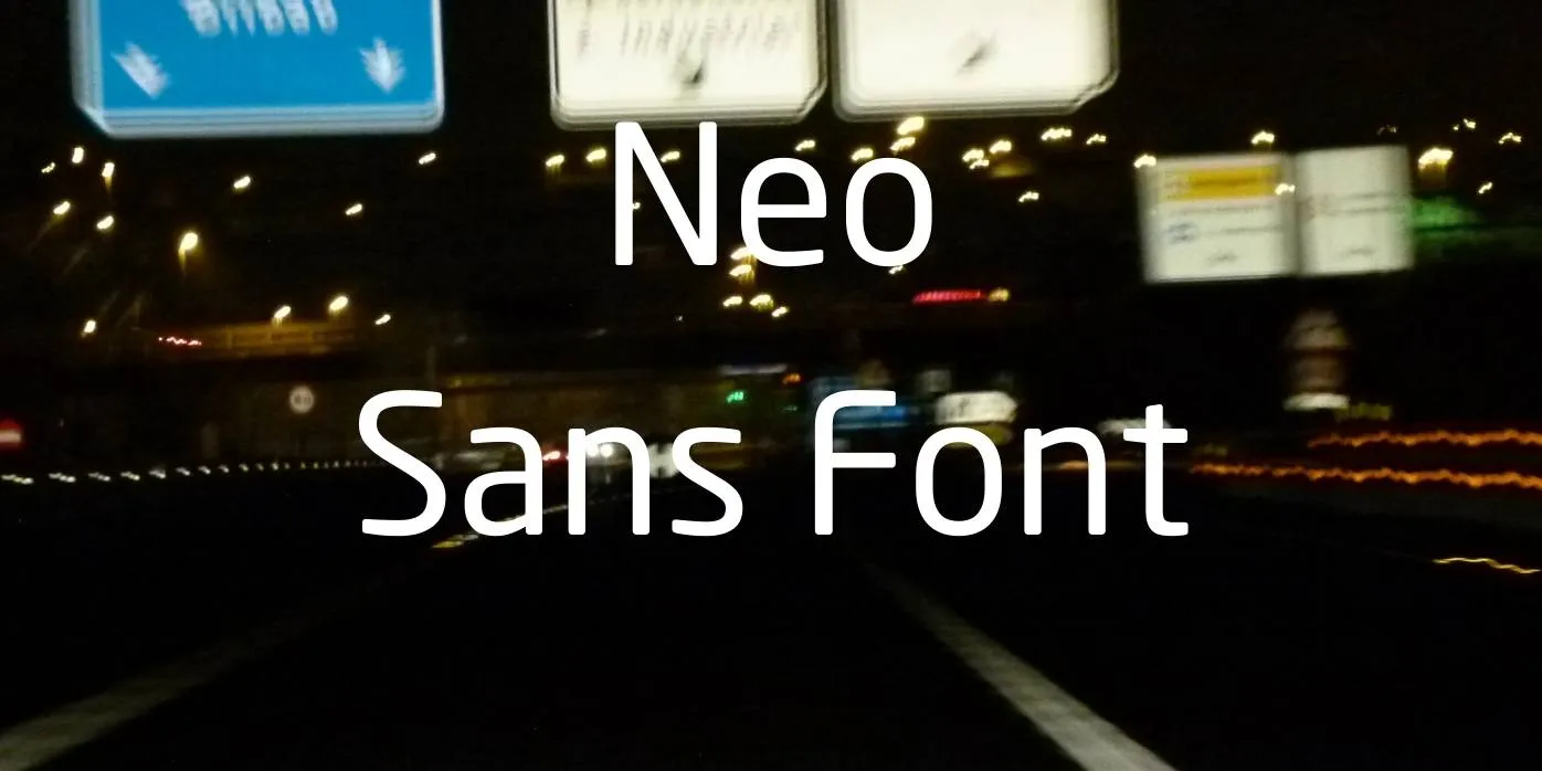 Neo sans Font