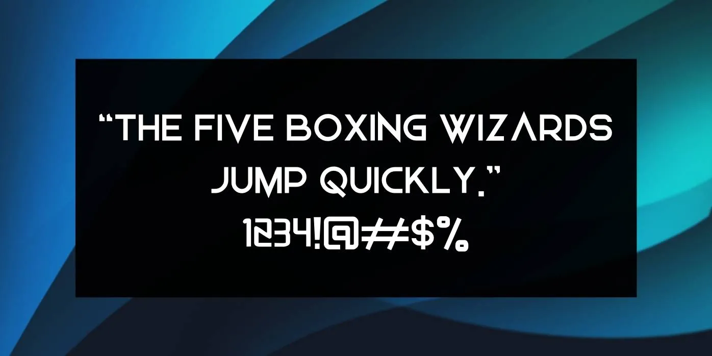 Netech Font Preview