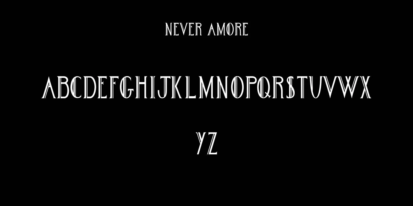 Never Amore Font Preview