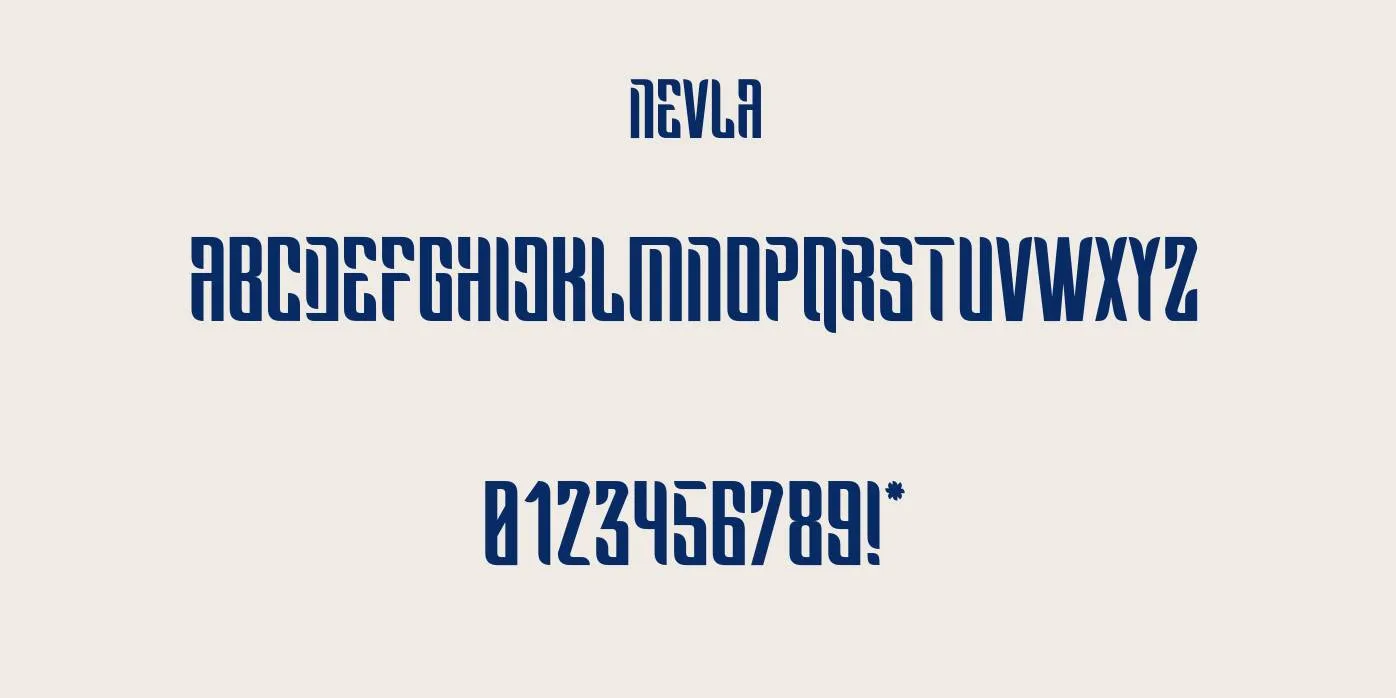 Nevla Font Preview