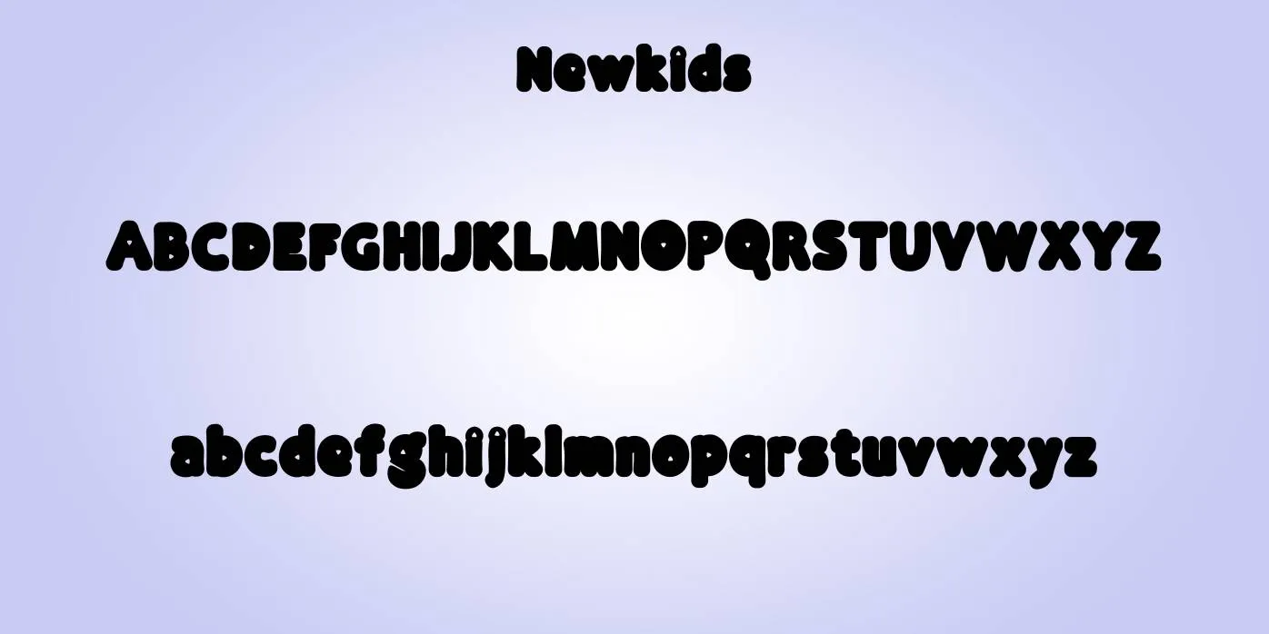 New Kids Font Preview