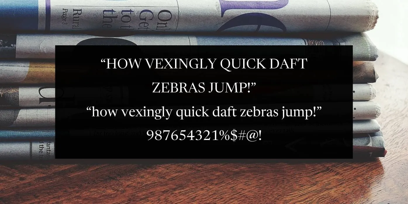 Newsreader Font Preview