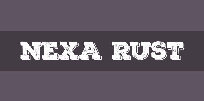 Nexa Rust Font